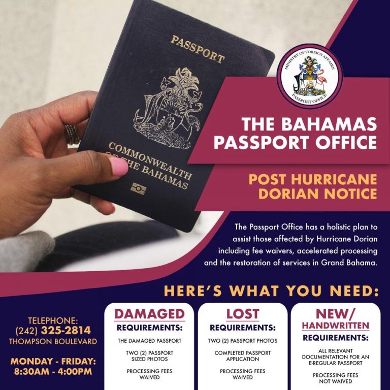 passport to go to bahamas