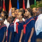 The Bahamas National Children's Choir performs at the opening ceremony. (