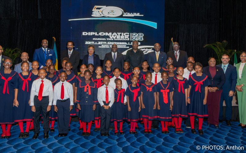 Ministry Senior Officials with the National Children's Choir (Anthon Thompson)