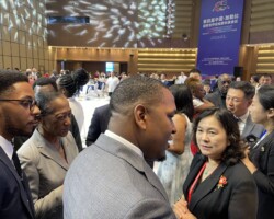 The Bahamas Delegation meets the Chinese Vice Foreign Minister at the Welcome Banquet
