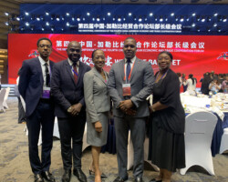 The Bahamas Delegation with Broadcasting Corporation of the Bahamas Journalist, Mr. Lloyd Allen